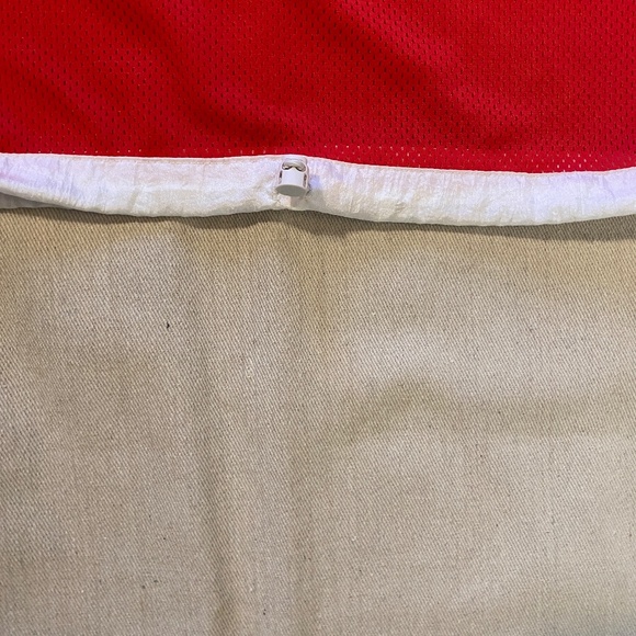 Champion Women's Red Mesh Cropped Hoodie Size M - Picture 7 of 9